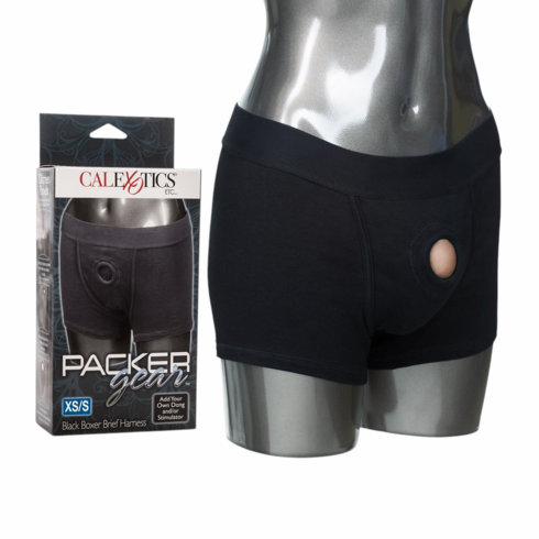 Packer Gear Boxer Brief Harness Black