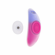 Paradise Rechargeable Silicone Panty Vibe with Remote Pink/Purple 4.2" Silicone Remote
