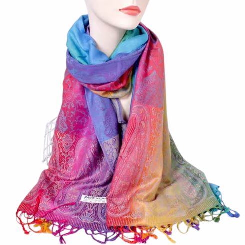 Pashmina Scarf/Cover Up Multicolor One Size Multicolor One Size