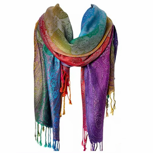 Pashmina Scarf/Cover Up Multicolor One Size Multicolor One Size