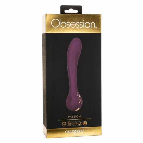 Passion Rechargeable Silicone Vibrator Purple 5.7" Silicone