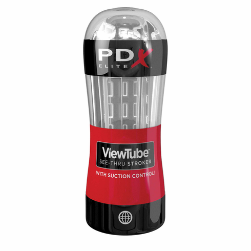 PDX Elite ViewTube Stroker Clear TPE/TPR/ABS