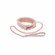 Peaches ‘n Cream Fur Collar & Leash Ivory/Rose Adjustable PU