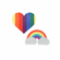 Peekaboo Pasties - Pride Lips / 2 Pair Rainbow