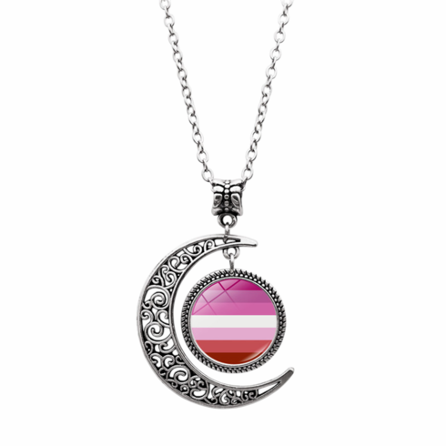 Pendants/Necklaces - Crescent Moon Lesbian