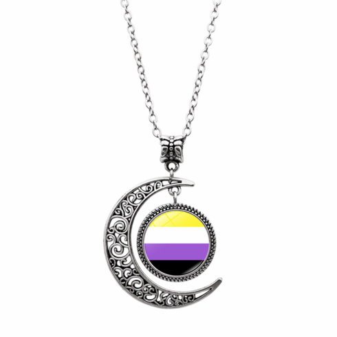 Pendants/Necklaces - Crescent Moon Non-Binary