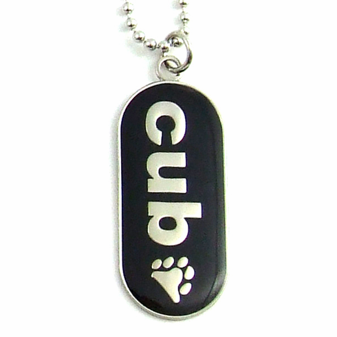 Pendants/Necklaces - Cub Black Adjustable Dog Tag