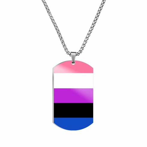 Pendants/Necklaces Genderfluid Adjustable Dog Tag