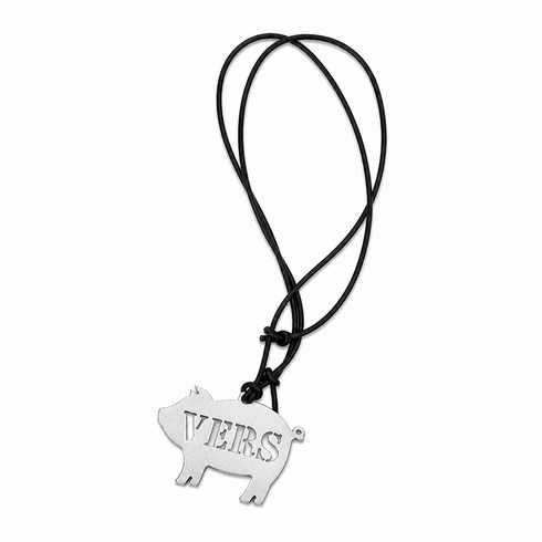 Pendants/Necklaces - Pig Kink / Vers Silver Adjustable Dog Tag