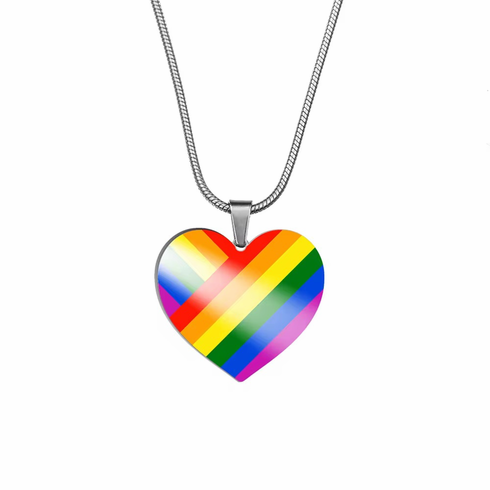 Pendants/Necklaces Rainbow Adjustable Charm Heart