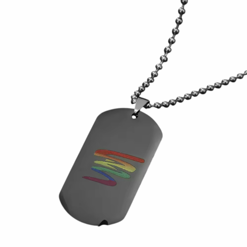 Pendants/Necklaces Rainbow Adjustable Dog Tag
