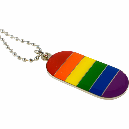 Pendants/Necklaces Rainbow Adjustable Dog Tag