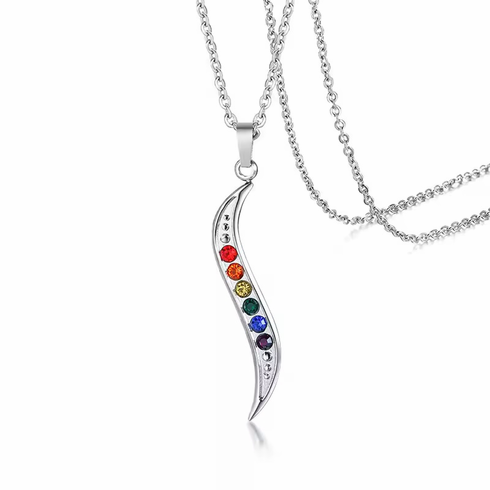 Pendants/Necklaces - S Pendant Shape Rainbow Adjustable