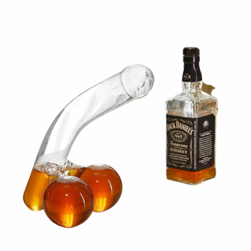 Penis Glass Decanter Clear 32 oz