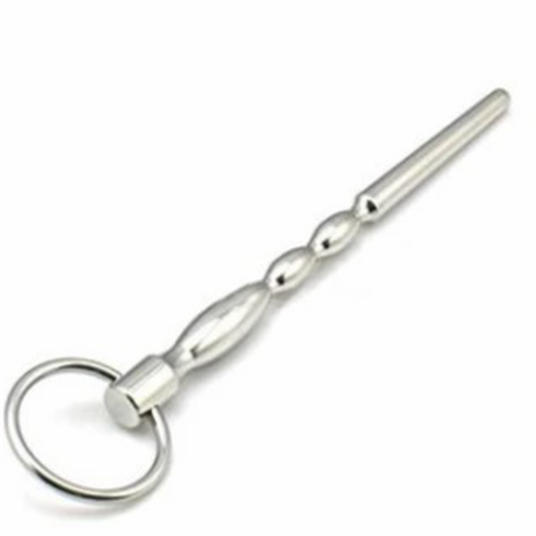 Penis Sound - Long Hollow Plug Silver 4.75" Stainless Steel