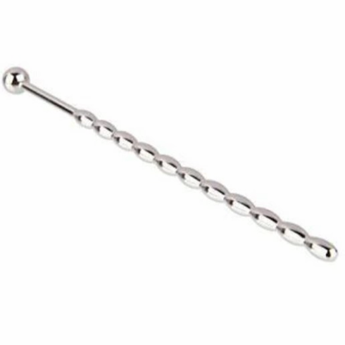 Penis Sound - Wavy Stainless Steel Silver 5.75" Stainless Steel