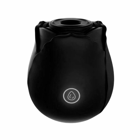 Petal Pleasure Clitoral Stimulator Black 2.7" Silicone