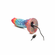 Phoenix Vibrating Rechargeable Silicone Dildo with Remote  Rainbow 6.8" Silicone Remote