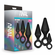 Platinum Silicone Loop Plug Kit -3 pc Set Black Silicone