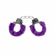 Pleasure Furry Handcuffs Purple One Size