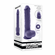 Pleasure Rider Rechargeable Silicone Thrusting Vibrating Dildo with Remote Purple 8.7" Silicone Remote