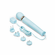 Plug-In Vibrating Massager Sky Blue 13" Silicone
