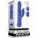Pop Goes The O Rechargeable Silicone Triple Motor Thrusting Rabbit Vibrator Blue 9.7" Silicone