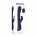 Poppin' Good Time Rechargeable Silicone Rabbit Vibrator Purple 5.25" Silicone