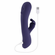 Poppin' Good Time Rechargeable Silicone Rabbit Vibrator Purple 5.25" Silicone