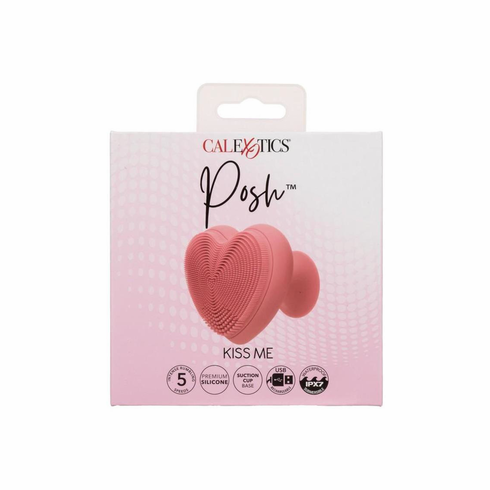 Posh Kiss Me Rechargeable Silicone Vibrator Pink 2.7" Silicone