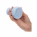 Posh Touch Me Rechargeable Silicone Vibrator Blue 2.7" Silicone