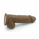 Power of Cock #5-Dual Density Realistic Dildo Brown 8.5" Silicone