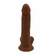 Power of Cock #7-Dual Density Realistic Dildo Brown 9" Silicone