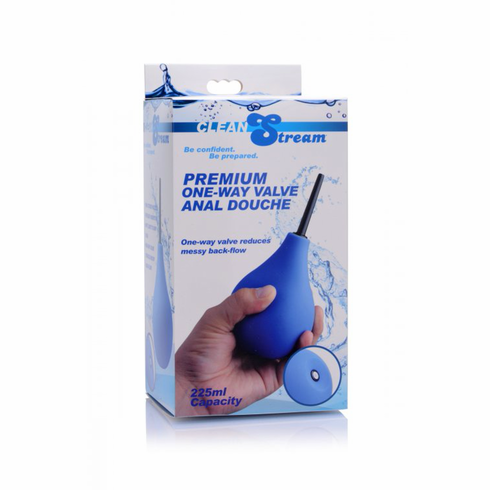 Premium One Way Valve Anal Douche Blue 2.2"