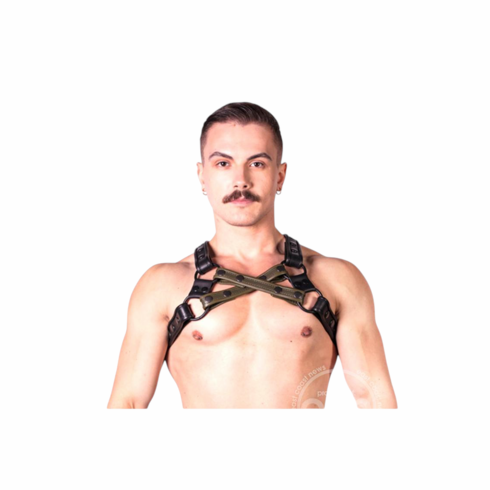 Prowler Red Cross Harness Green