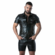 Punch Hole Leatherette Shirt Black/Khaki