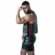 Punch Hole Leatherette Vest Black/Red