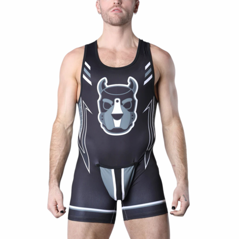 Pup Tron Singlet Gray