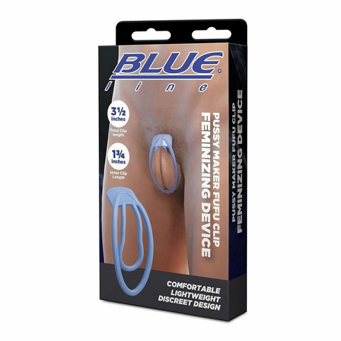 Pussy Maker Fufu Clip Feminizing Device Blue Adjustable TPE/TPR/ABS