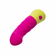 Quilted G Rechargeable Silicone Vibrator Pink/Yellow 4" Silicone