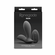 Rain Rechargeable Silicone Prostate and Taint Massager with Remote Black 3.7" Silicone Remote