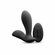 Rain Rechargeable Silicone Prostate and Taint Massager with Remote Black 3.7" Silicone Remote