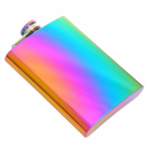 Rainbow Gradient Flask 8 oz
