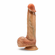 Raphael Sliding Foreskin Dildo Brown 8.5" Silicone