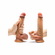 Raphael Sliding Foreskin Dildo Brown 8.5" Silicone
