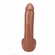 Realistic Cock Ultraskyn Removable Vac-U-Lock Suction Cup Brown 9" TPE/TPR/ABS