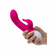 Rechargeable Dual Pleaser Rechargeable Silicone Vibrator  Pink 7" Silicone