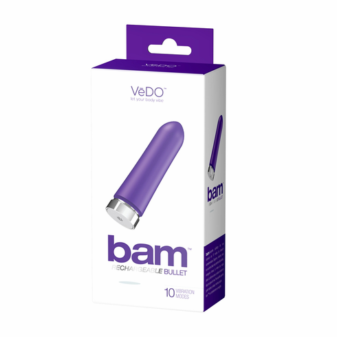 Rechargeable Silicone Bullet Vibrator Indigo 3.8" Silicone