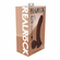 Rechargeable Silicone Dual Layered Vibrating Curved Dildo with Weighted Balls Silicone 6" Brown
