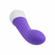 Rechargeable Silicone G Vibrator Purple 7" Silicone